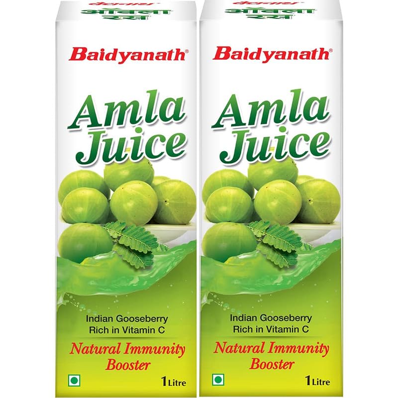 Baidyanath Amla Juice - Natural Immunity Booster enriched with Vitamin C | No added Sugar-1L (Pack of 2) (B0D4VPDW31) Amazon Price History, Amazon Price Tracker