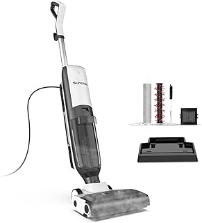 4-in-1 Steam Vacuum Mop Self-Cleaning Wet Dry Vacuum for Hardwood Floors Carpets 212°F High-Temperature Steam with LED Display