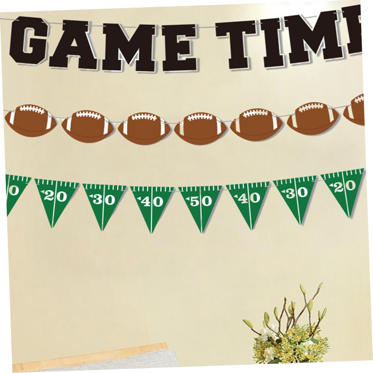 Yardwe 9 Set Di Decorazioni A Tema Per Feste Di Compleanno Striscioni Da Parete A Tema Calcio Articoli Per Feste
