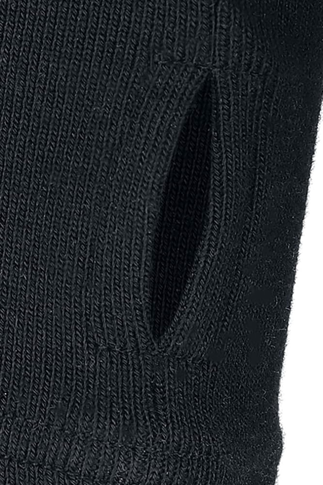 Gothicana by EMP Damen schwarze kurze Kapuzenjacke mit Pentagramm-Anhänger