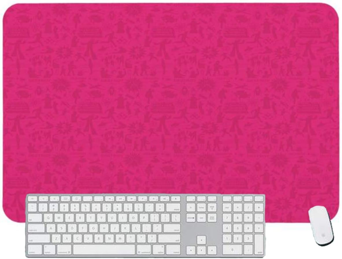 Gaming Mouse Pad Solider Pink Print for Desktop and Laptop 1 Pack 800x400x3mm/31.5x15.7x1.1 in