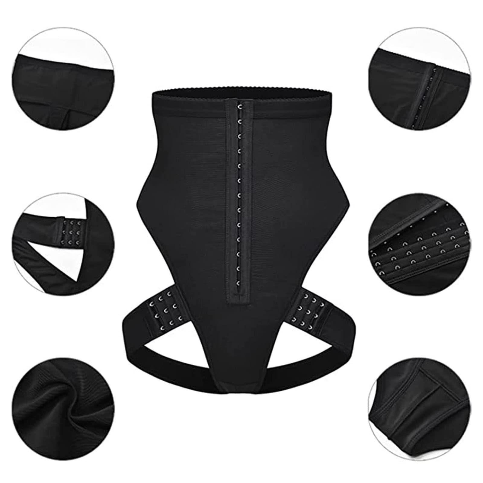 JIALIFT Butt Lifter Höschen Shapewear Damen Butt Lifter Shapewear Nahtlose Bauchkontrolle Hi-Waist Butt Lifting Höschen Sauna Weste (Color : Khaki, Size : 4XL)
