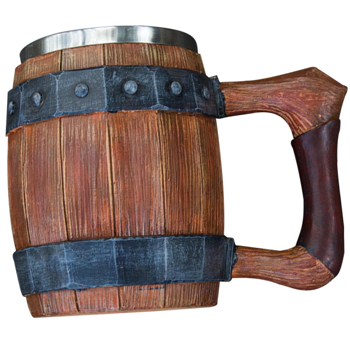 Jarra de cerveza vintage de acero inoxidable con 600ml para tus cenas y eventos