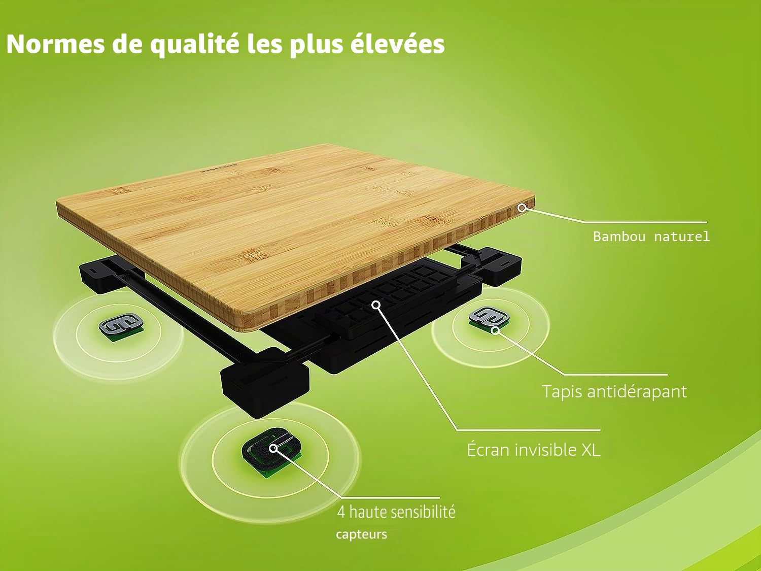 Soehnle Pèse-Personne Numérique Style Sense Bamboo Magic, 180 kg