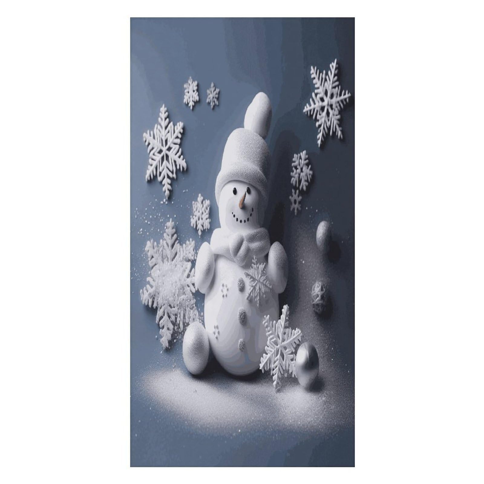 Adfgyerh Unisex Style Snowman Stars And Snowflakes Bath Towels Beach Towel Lightweight Quick Dry, Bath Towel For Travel Sports Pool Swimming Bath Camping Yoga Adults160x80cm