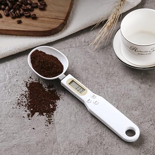 Spoon Scale,Electronic Food Scale 500G/0.1G Digital Measuring Spoon Weighing For Gram ＆ Oz Digital Kitchen Scale With Handle Grip And Spout For Coffee Power Pills Tea Flour Oil Baking #TOP6