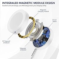 Vista 2 de Susnwere Fast Charger for Apple Watch Chargers with 20w Charger Block,USB C Magnetic for i-Watch Fast Charging Cable for Watch Series Blanco