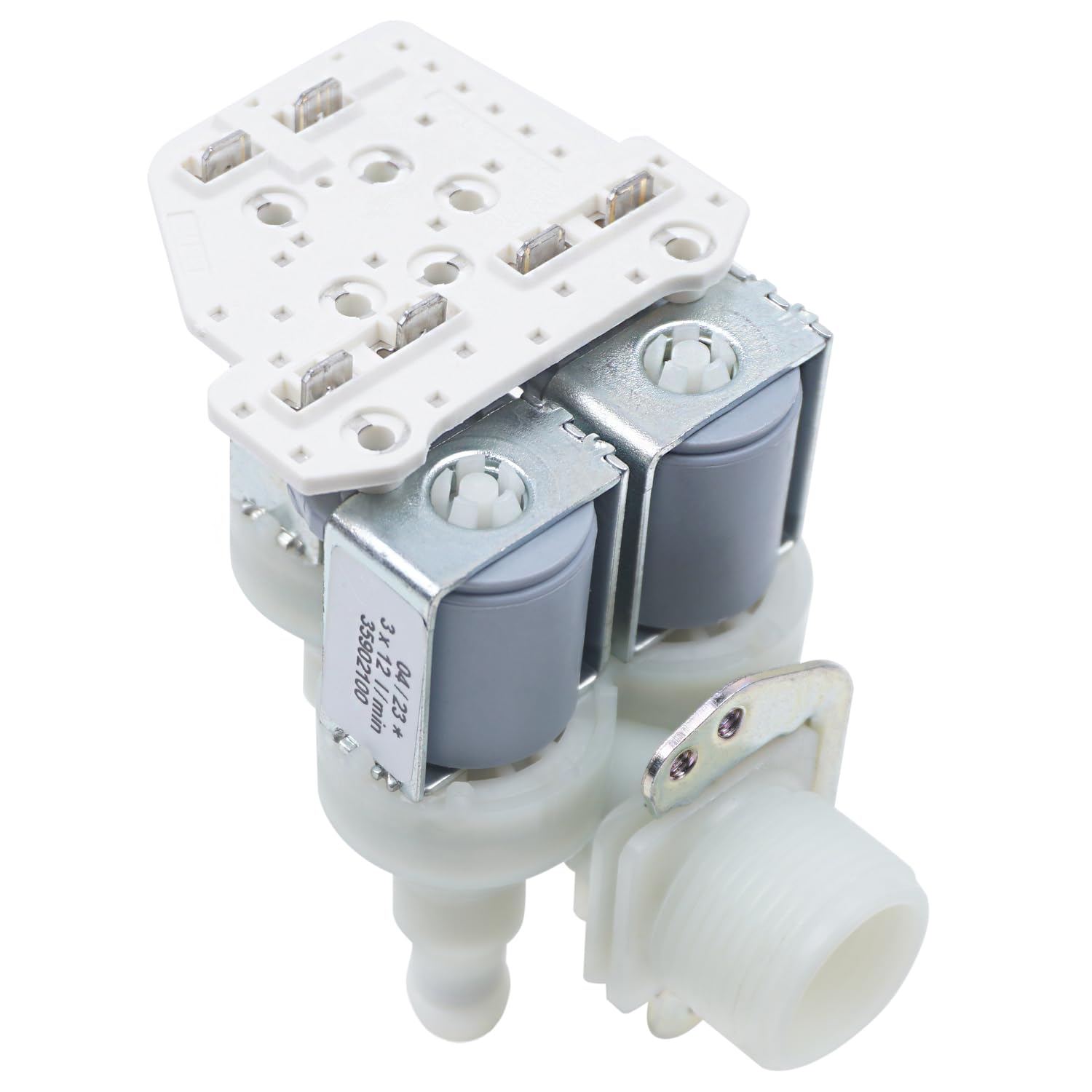 VIOKS Zawór magnetyczny 3/4 3-krotny 90° 11,5 mm Ø zamiennik do zaworu magnetycznego Mielе 4035200 Privileg 00935379 - zawór wodny elektryczny do pralki i suszarki Mielê Neckermann Quelle zawór wodny