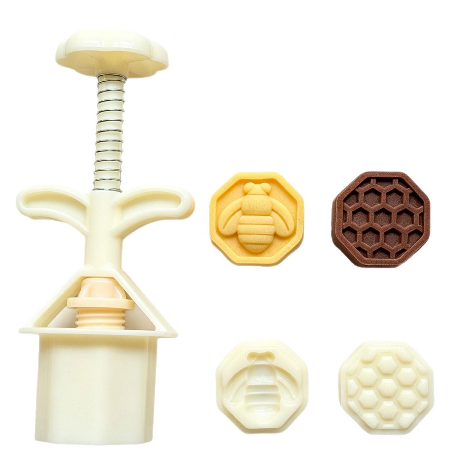 JSGHGDF ABS Cake Maker NonStick Small Cake Molds with Bees Pattern for Family Baking Activity Bees Shape Mold