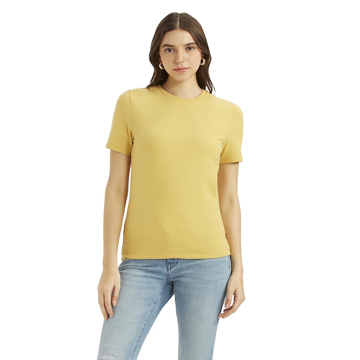 levi's Women's Textured Slim Fit T-Shirt-picture-12