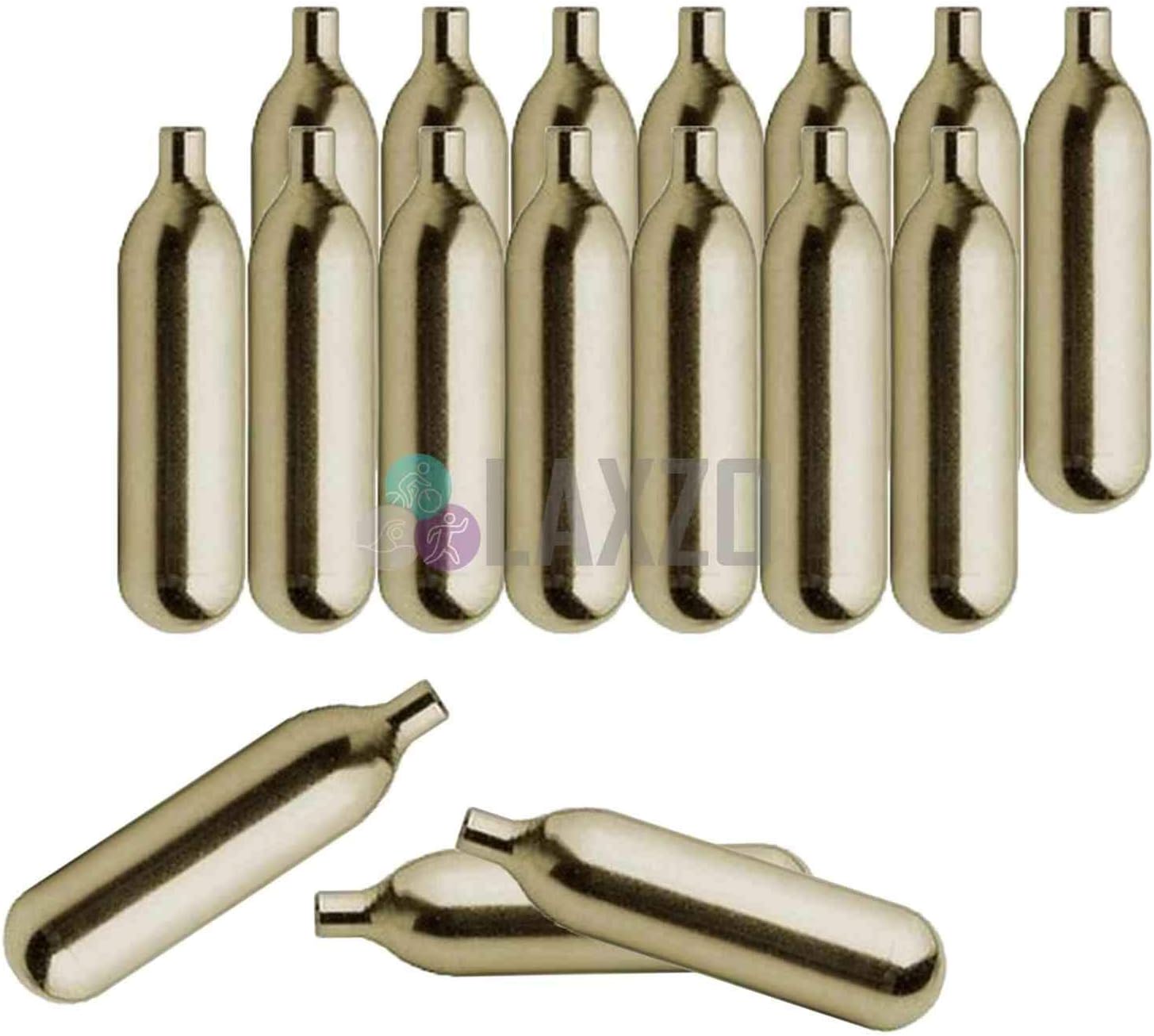 – 20x 16g Non Threaded CO2 Cartridges, Gold