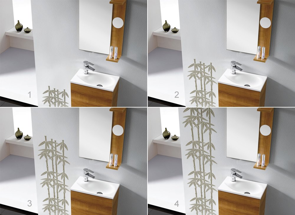 Grandora W430 Fliesenaufkleber Bambus Wandtattoo Bad WC Toilette beige :  Amazon.de: Kche, Haushalt & Wohnen
