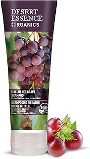Desert Essence Italian Red Grape Shampoo - 8 Fl Ounce - Pack of 3 - Protection For Color Treated Hair - Antioxidants - Hea...