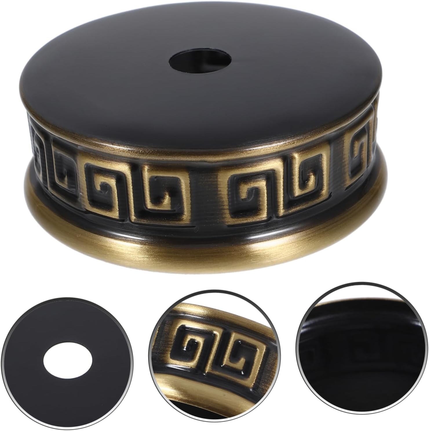 Rounded Wall Lamp Shade Cup Chinese Style Finial Replacement for Lamp Holder Sturdy Metal