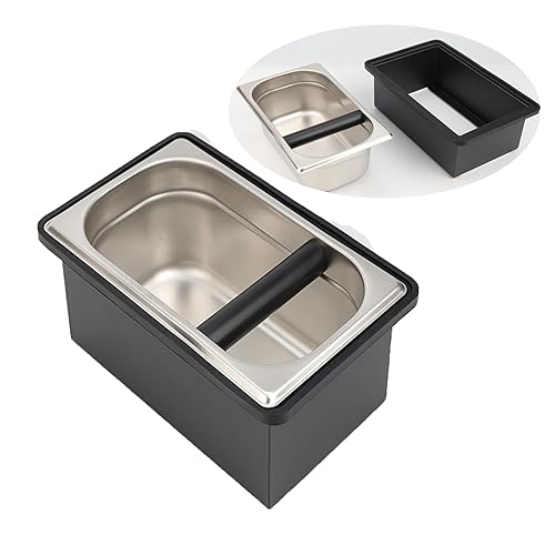 Coffee Knock Box, Stainless Steel Coffee Espresso Knock Box Coffee