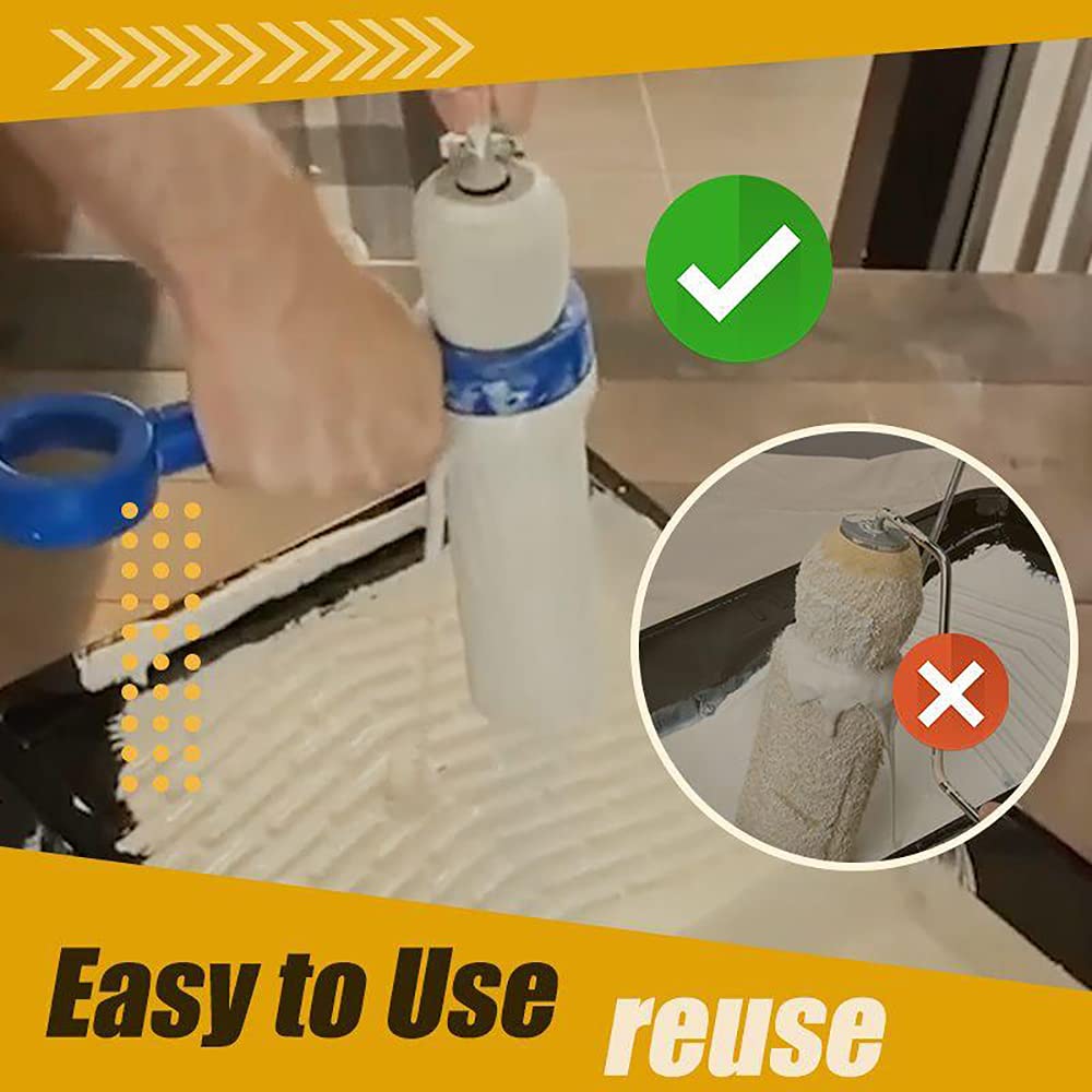 yaoqijie Verbeterde verfrollerreiniger Super eenvoudig schoon gereedschap Verfroller Saver Spinner Borstel Reinigingshuls Verf Edger Rollers Borstel lasting (Color : D
