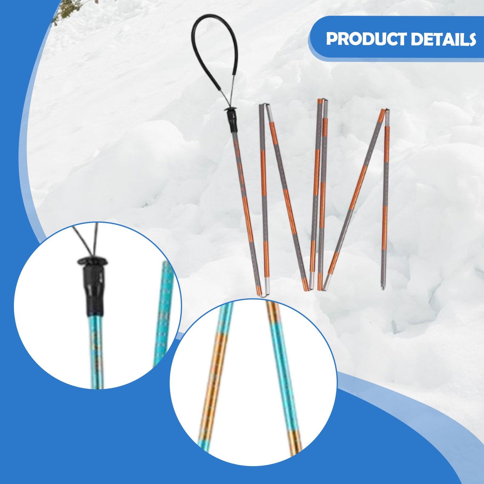 Outil, Bâton Pliant, Chercheur et Outil pour Raquettes, Ski