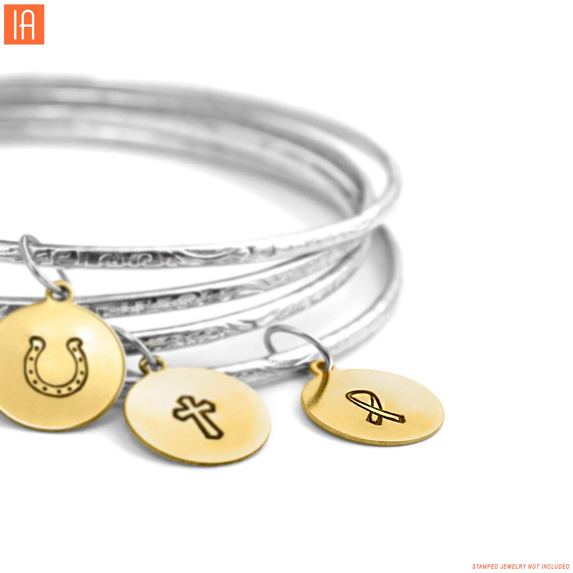 ImpressArt - Breast Cancer Ribbon Signature Design Metal Stamp (4mm)