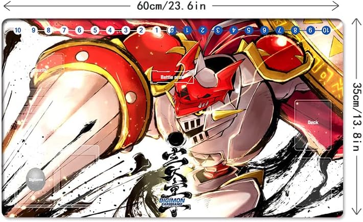 Miniatura 5 de Nuevo DTCG Duel Playmat Digimon Galantmon Juego de cartas coleccionables TCG CCG Mat Pad + bolsa gratis (ZD002-222-SM)
