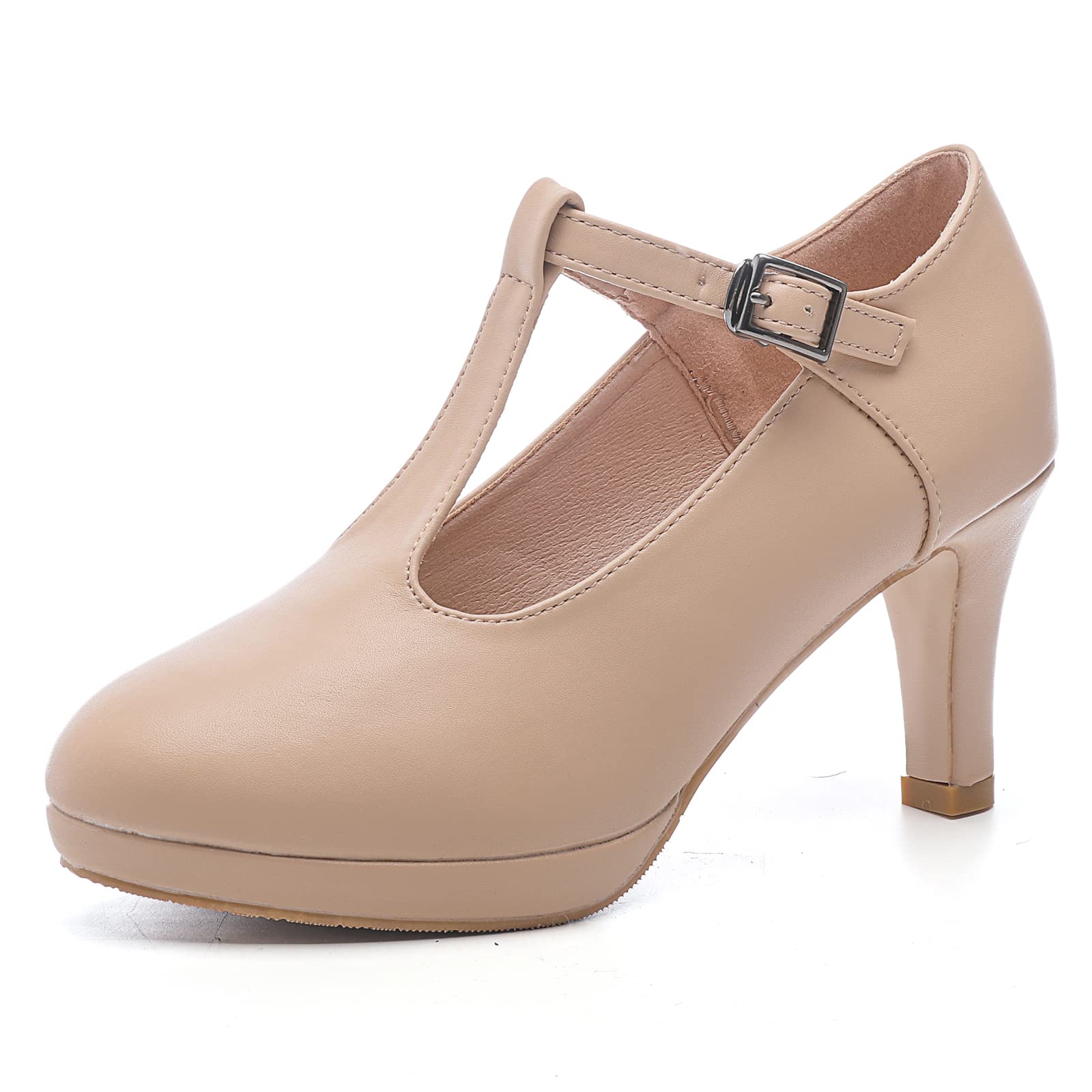 DADAWEN Mary Jane Femme Classique lanière en t Confort Escarpin Plate-Forme