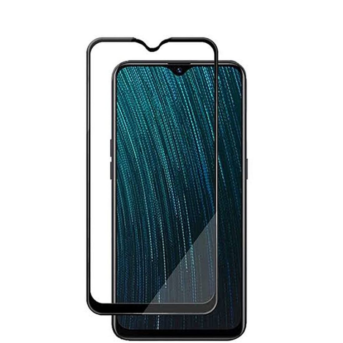 Al Wahid 6D Clear Black 2.5D Rounded Edge to Edge Tempered Glass for Oppo A11 K HD Amazing Coverage with Easy Best Self Installation Kit 1