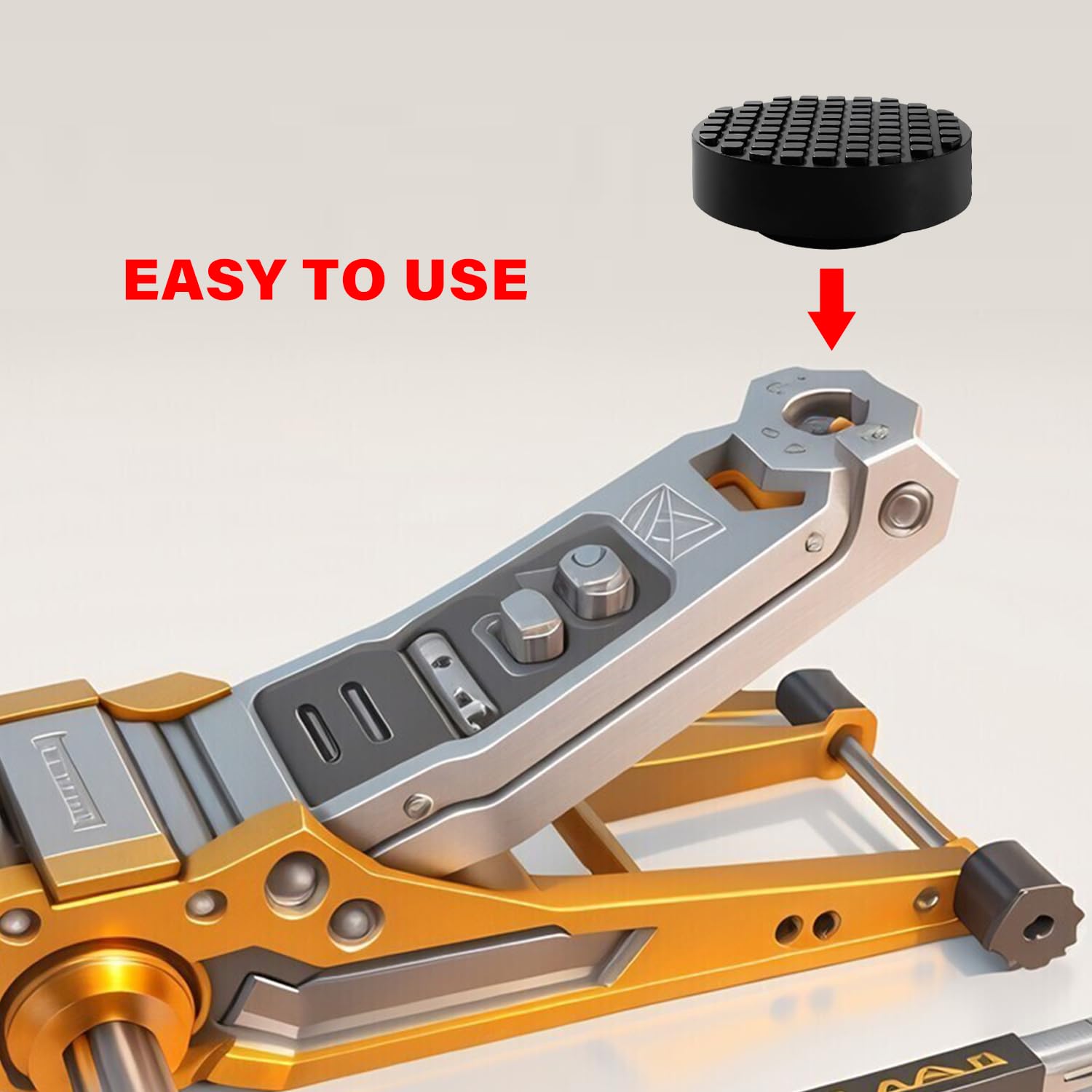 Tamponi Gomma Per Cric - 2 Pezzi Antiscivolo Per Auto