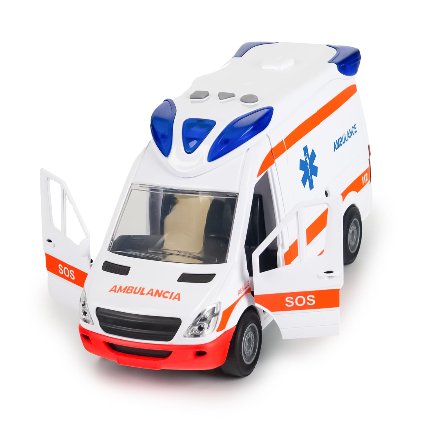 PLAYMOBIL City Life 6685, Ambulanza con Luci e Suoni per Bambini dai 4