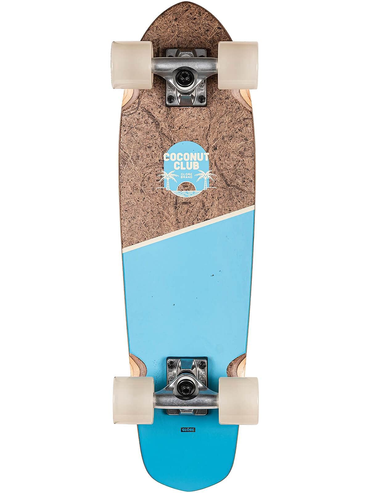 GlobeBlazer Complete Skateboard,Coconut/Sky,26" L X 7.25" W - 13.75" WB