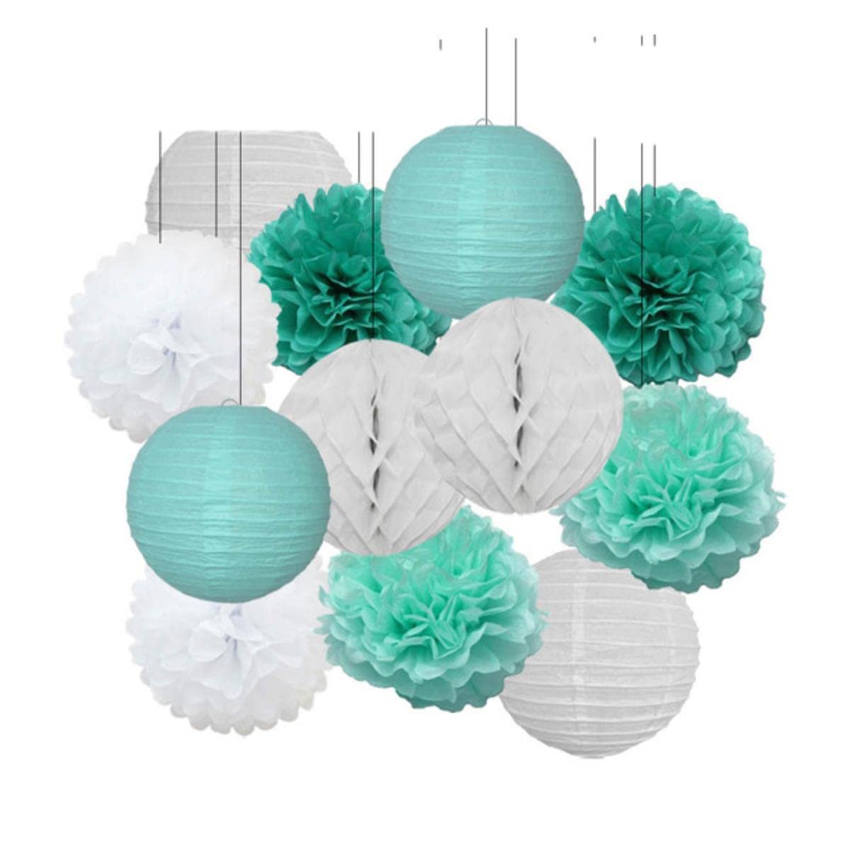 Imprezowy różowy beżowy biały zestaw okrągła latarnia papier DIY do dekoracji ślubnej
