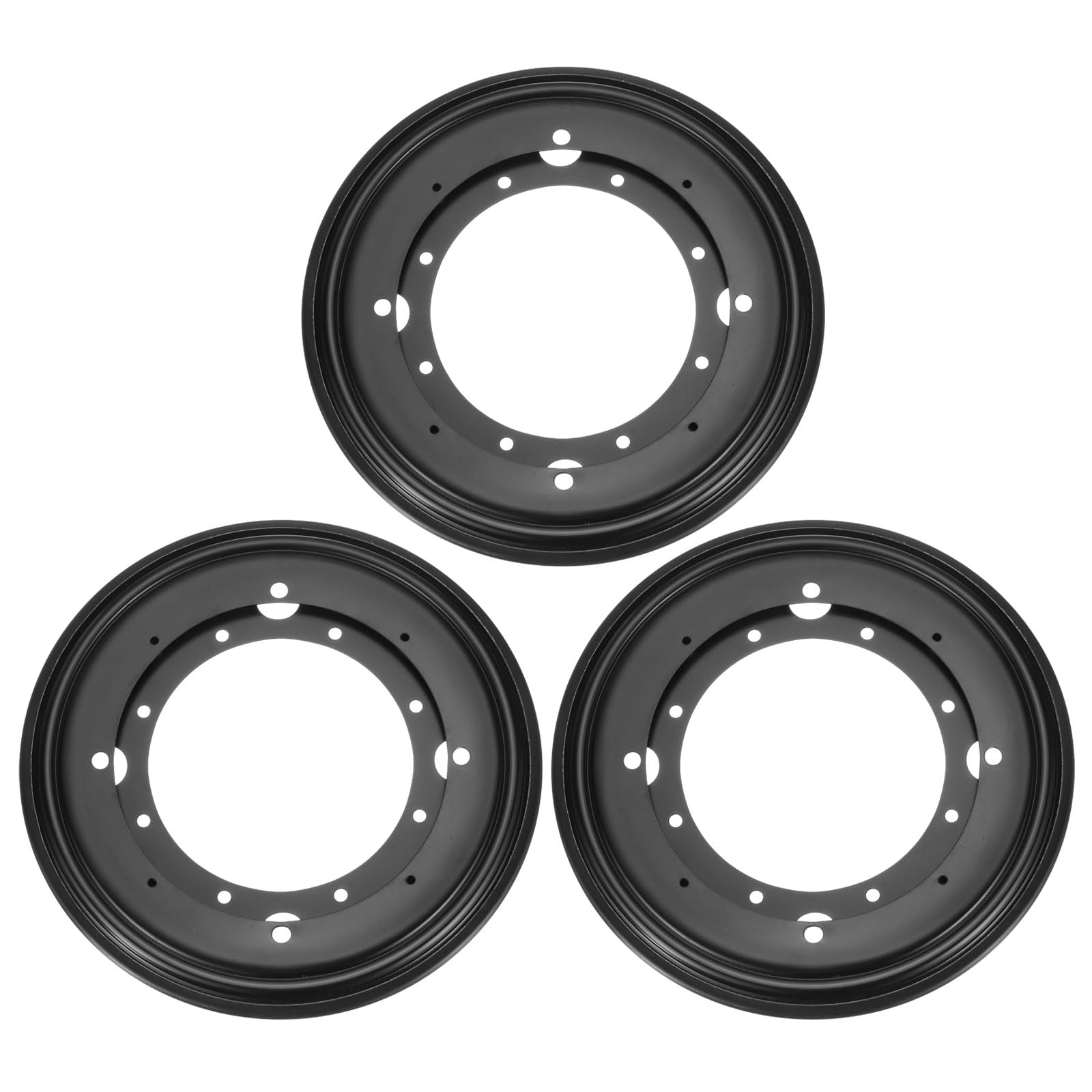 Plaque de roulement rotative 22,9 cm support pivotant Lazy Susan noir x3