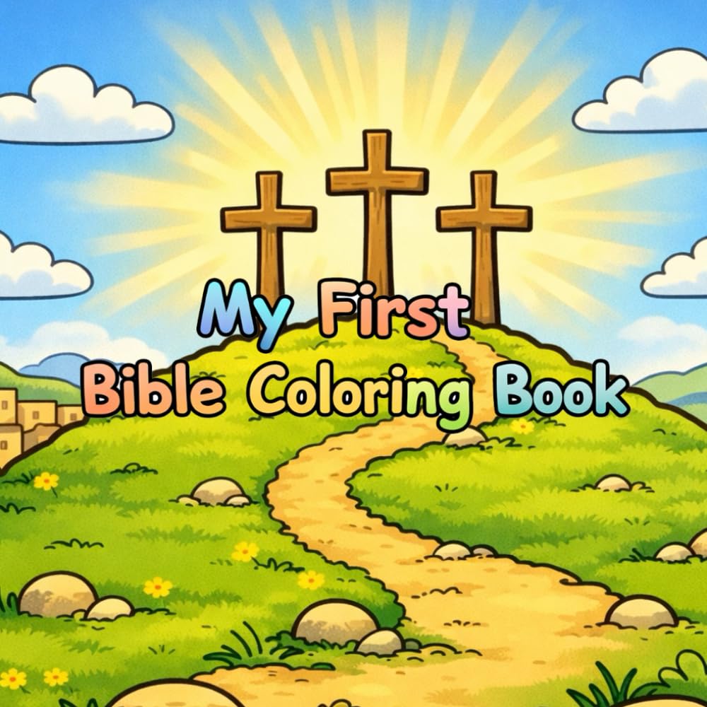 My First Bible Coloring Book: A Sweet Christian Coloring Book for Kids Ages 4–8 with Simple Bible Scenes and Faith Based Fun