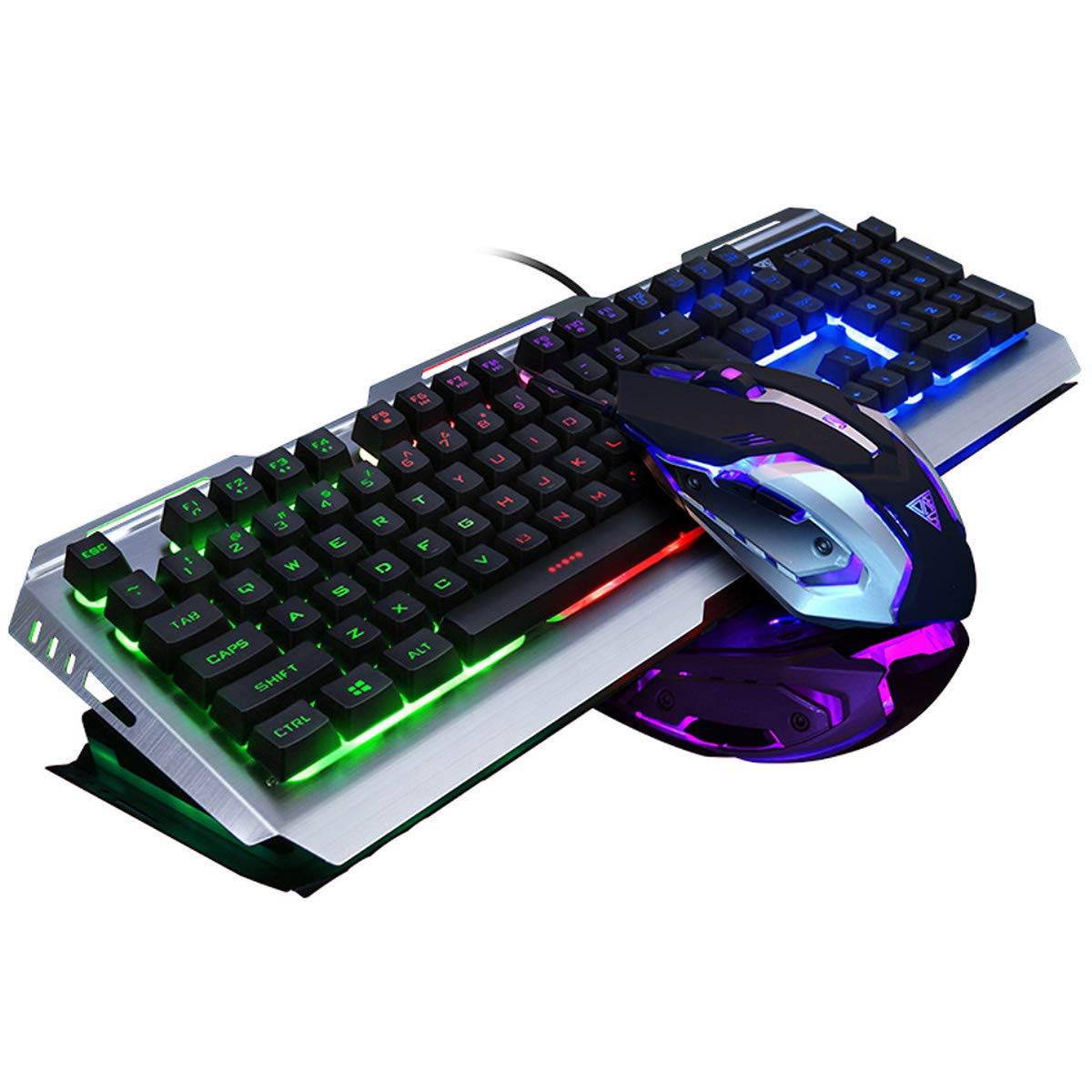 Buy INTSUN Gaming Keyboard Mouse Combo, Waterproof USB Wired Floating Keyboard and Mouse Set