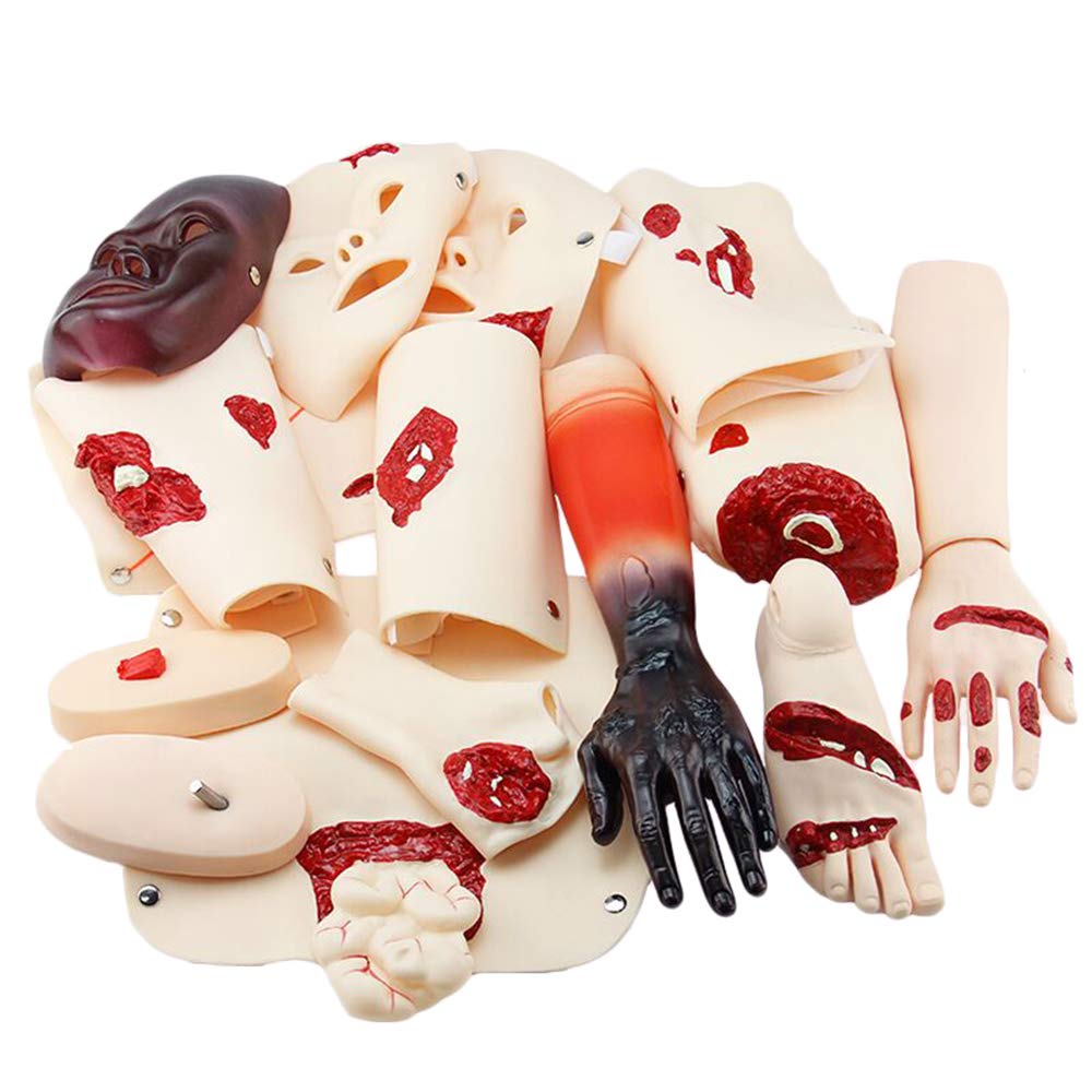 Sjdopulse C Multifunctional Human Are Model - Bandaging Training Model Trauma Simulator - Full-Featured Trauma Are Manikin - For Medical Practice Training Model (C)
