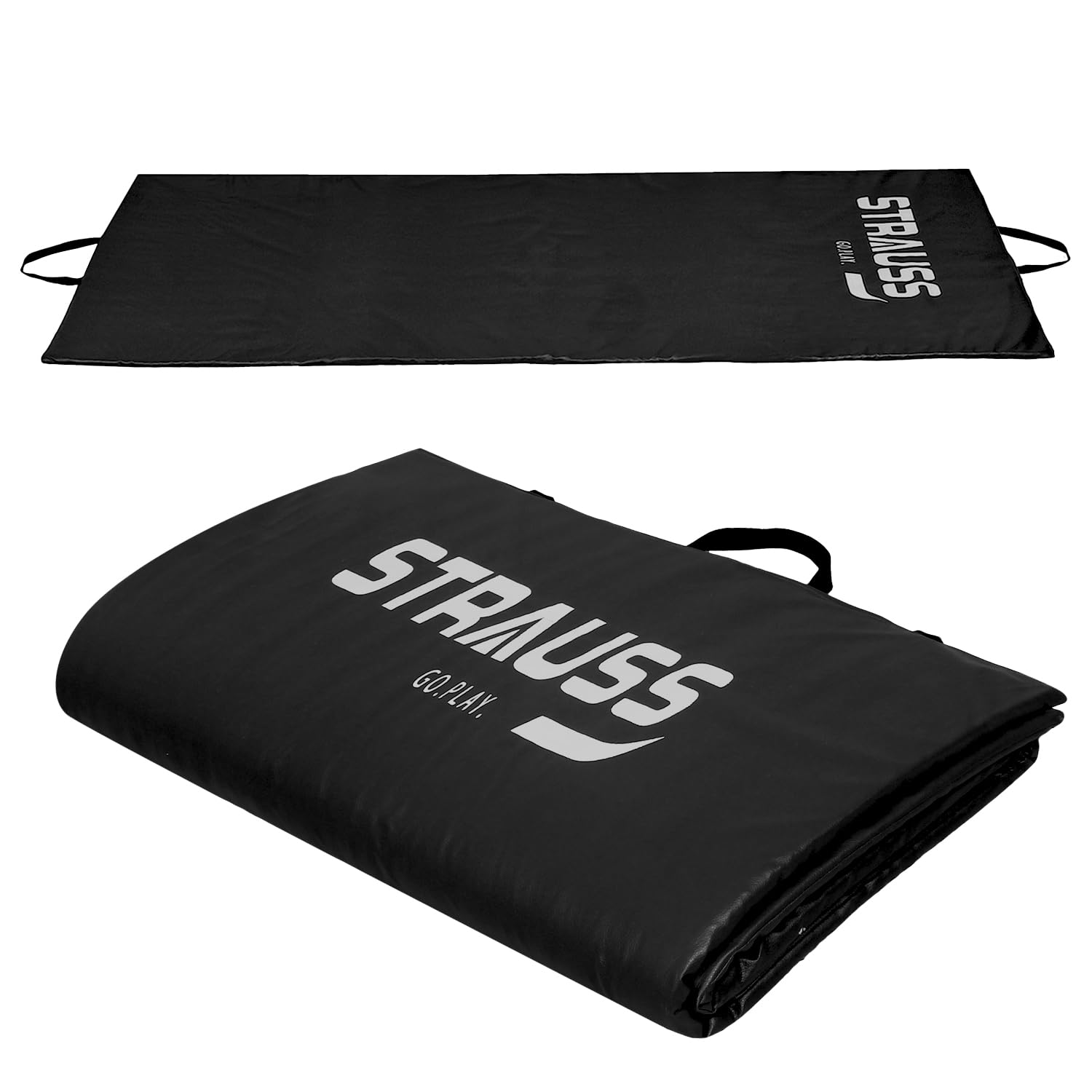 Strauss Yoga Mat Rolling | Yoga Mat for Gym, Workout at Home and Yoga | Foldable Yoga Mat | Yoga Mat for Men & Women with Carrying Strap | Yoga Mat for Meditation, Fitness & Exercise | 10 mm (Black) (B08371T4CD) Amazon Price History, Amazon Price Tracker