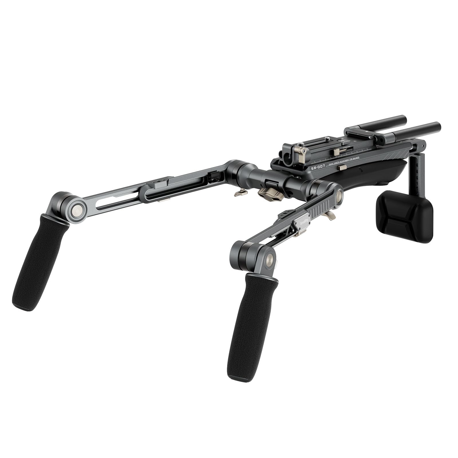 Photo 1 of SmallRig Shoulder Rig Kit, One-Touch Quick Release Adjustable for Sony, for Canon, for Nikon Mirrorless Cameras, Camcorders | Camera Support System for Arca-Swiss/MFT Mount & 15mm Rods | SR007 Pro