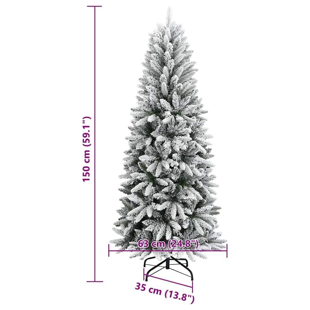 vidaXL Árbol de Navidad Artificial Blanco 150 cm