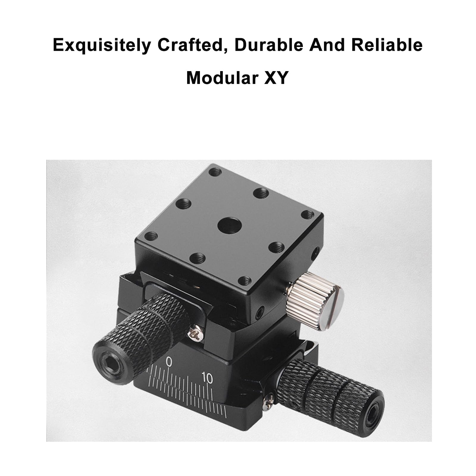 Mesa deslizante micrométrica para calibración manual precisa del ángulo, plataforma de desplazamiento de 25 x 25 mm para medición de microscopio