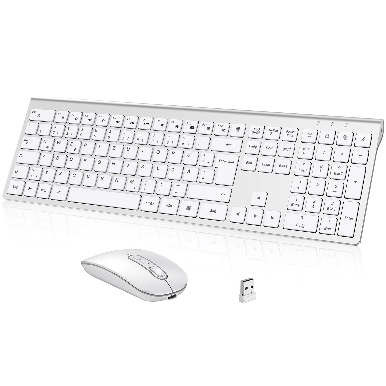 cimetech Tastatur Maus Set Kabellos