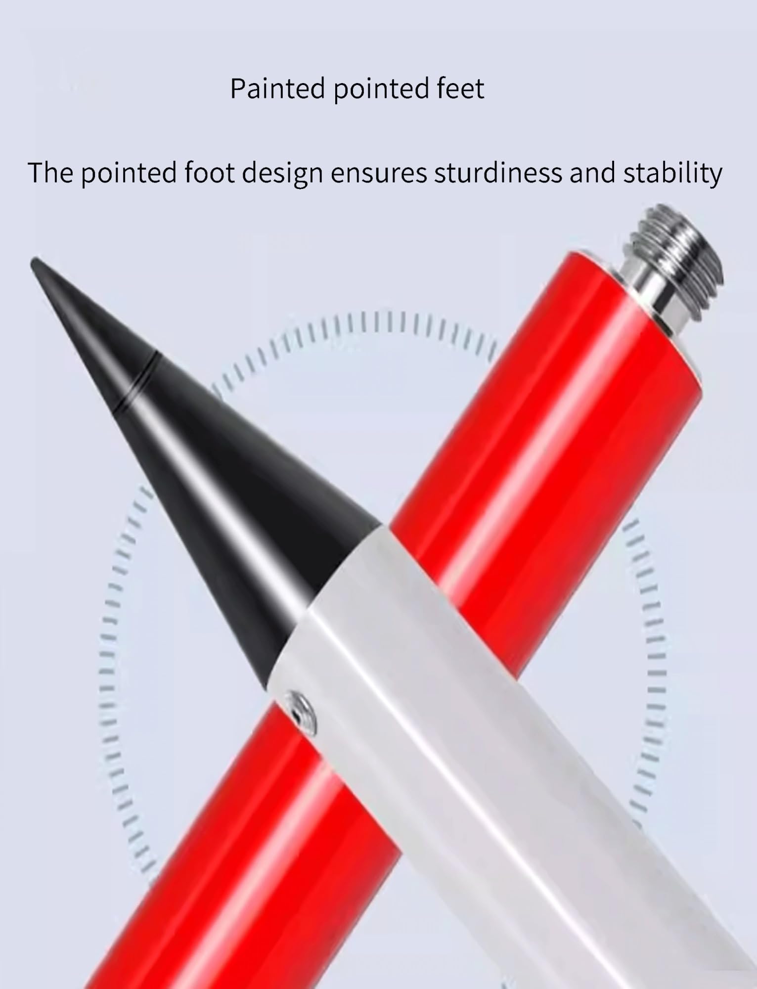 Genérico Vara de medición graduada de Aluminio para levantamientos topográficos precisos, medición de Profundidad, Ideal para proyectos de construcción y Obras Viales.