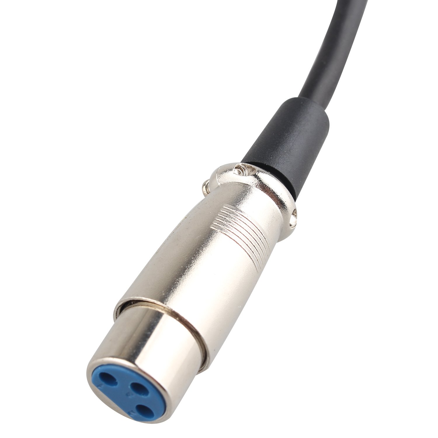 Cavo Audio XLR Femmina A Jack TRS 6,35 Mm Bilanciato, 0,5 M, Con Conduttori OFC E Connettori Metallici Per Microfono E Studio
