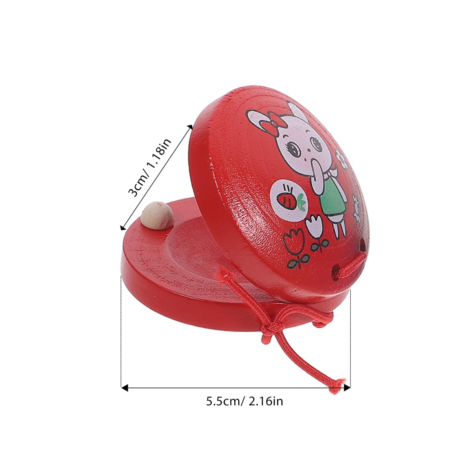 BESPORTBLE 3pcs Animal Castanet Musical Early Education Instruments Rhythm Play Safe Material Portable for Home and Outdoor Use Random Color