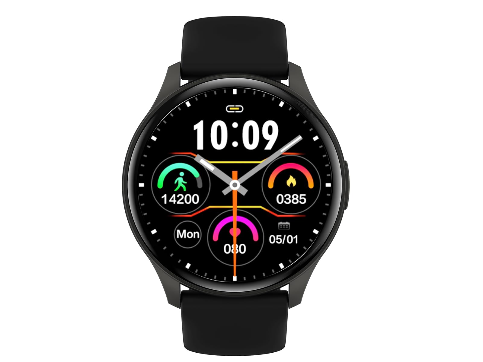 Trevi T-FIT 235 A Smartwatch con Display 1.43" AMOLED, Orologio Smart con Funzione Chiamata Wireless, Controllo Allenamento Fisico e Stato Benessere, Monitoraggio del Sonno, IP67, Nero