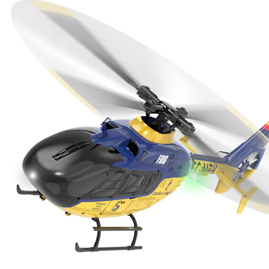 YU Xiang F06 EC-135 RC elicottero, 1/36 a 6 canali senza spazzole 3D/6G RC Elicottero modello giocattolo per principianti (versione TF)