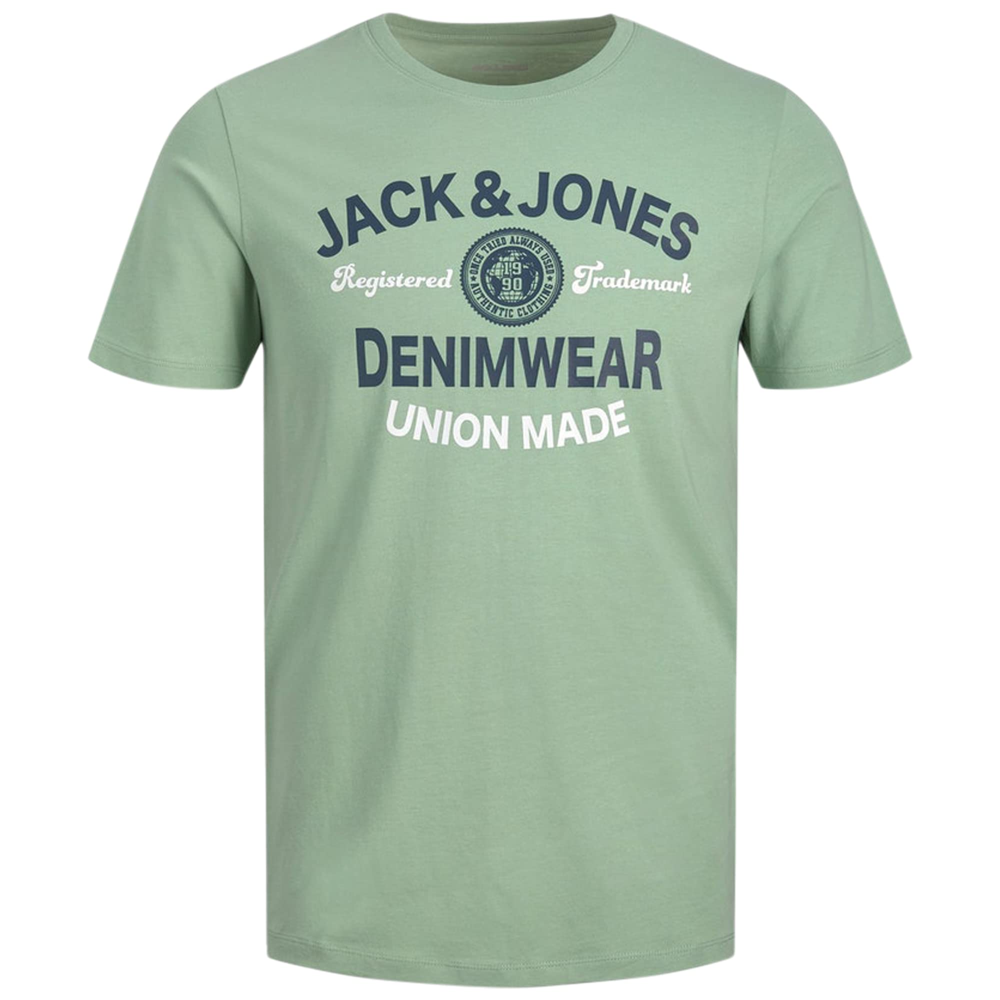 Jack & JonesMen's Logo Short-Sleeves O-Neck 2 Colored T-Shirt