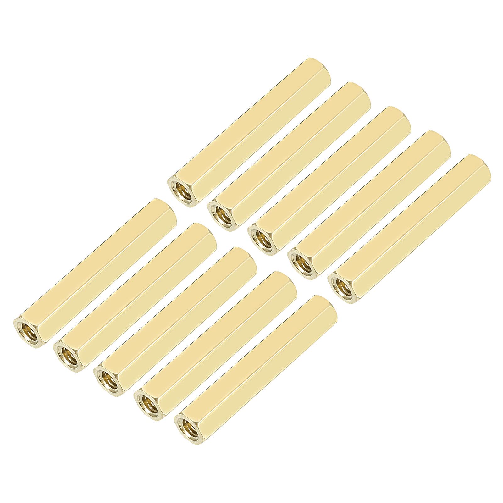 YOKIVE 30 Pcs Brass Hex Straight Spacer, Standoff Spacer with Female Thread, M3 x 5 x 26mm