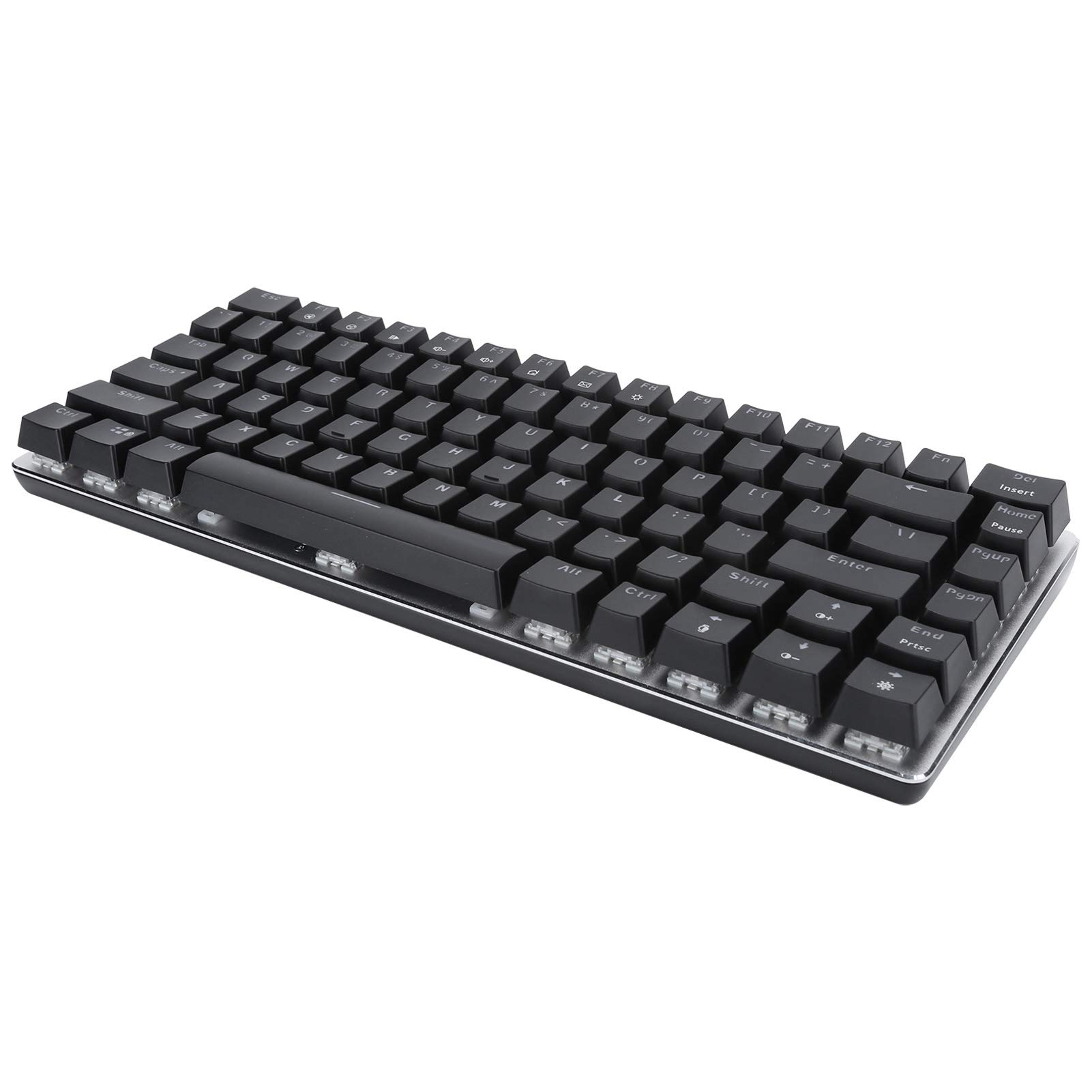 Aramox Klawiatura Mechaniczna AK33, Klawiatura do Gier RGB z obudową z Aluminium i ABS, 82 Klawisze, N Key Rollover, 18 Trybów Podświetlenia, do Komputerów Stacjonarnych Laptop Gier Biurowych