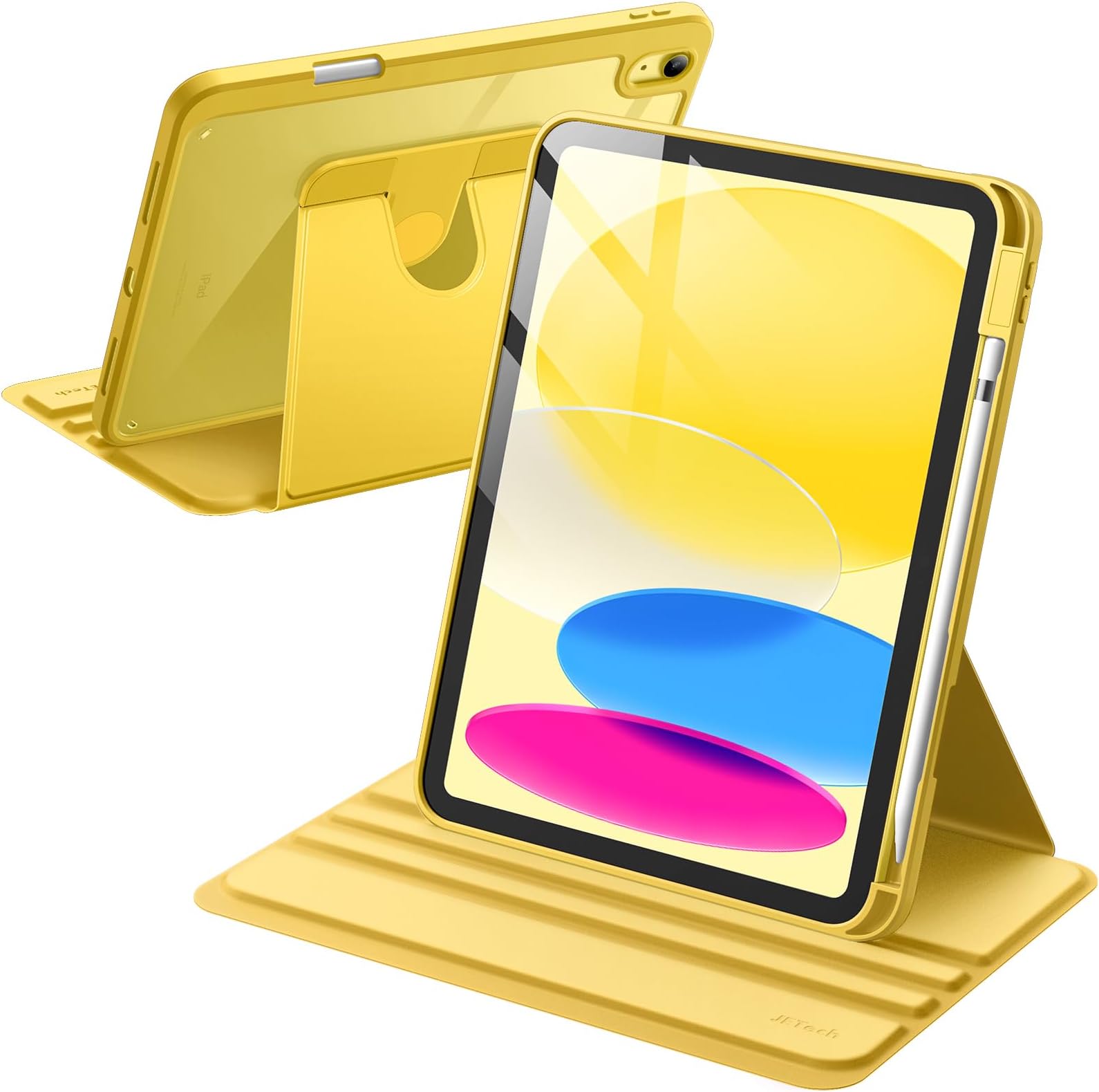 JETech Rotating Case for iPad (A16) 11th/10th Generation (2025/2022 ...