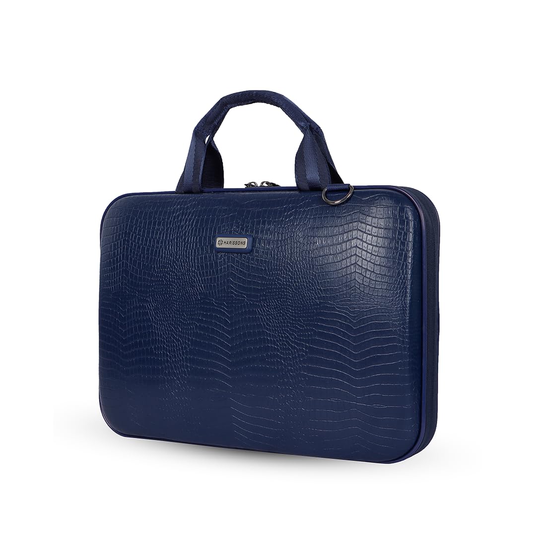HARISSONS Gator 15.6 Inch PU Vegan Leather Water Resistant Laptop Messenger Bag for Men & Women (Blue) (B0BZMGNR5S) Amazon Price History, Amazon Price Tracker