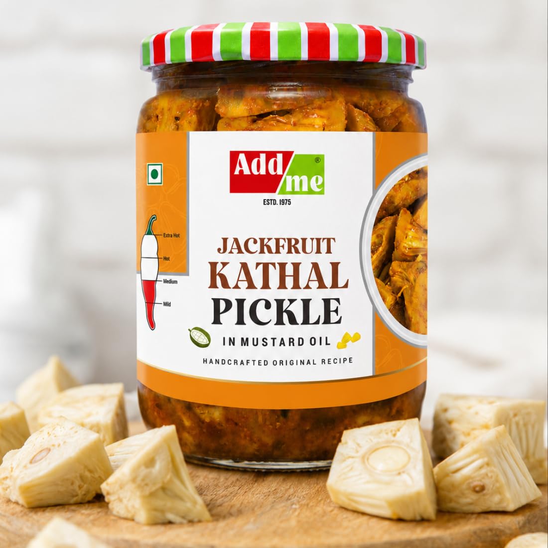 Add me Kathal Ka Achar 500 g hausgemachte Jackfrucht-Gurke 500 g Glas