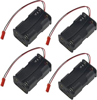XINGYHENG 4 Pack Battery Holder 4 Cell AA Battery Container Holder Case with JST Plug Connector for RC CarÂ Truck Airplane